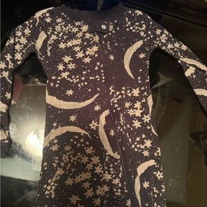 Burt's Bees grey and White Starry Pajama Set